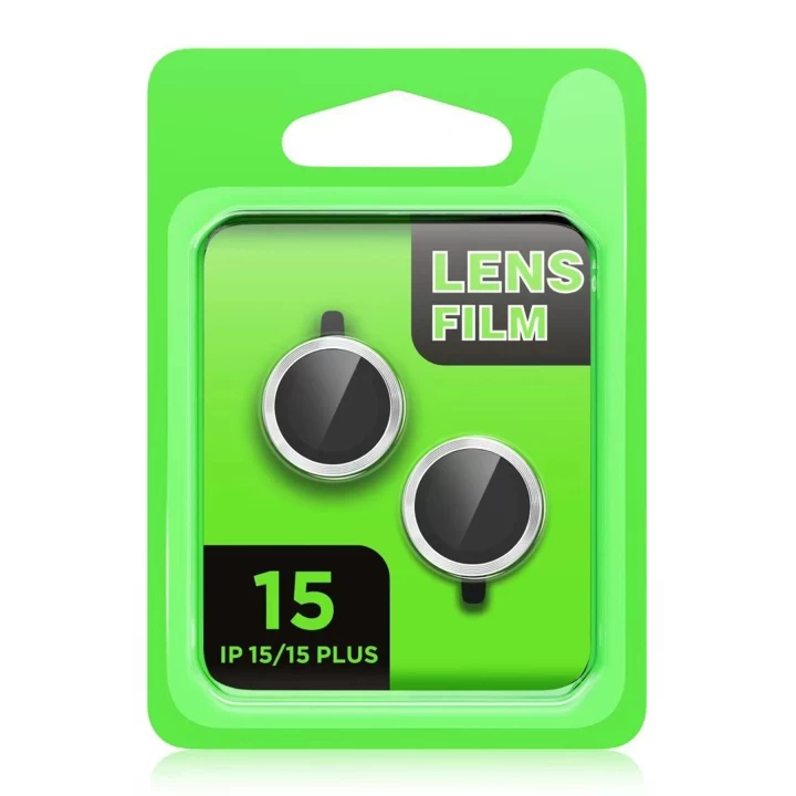 iPhone 15 Plus Raze Metal Kamera Lens - Siyah