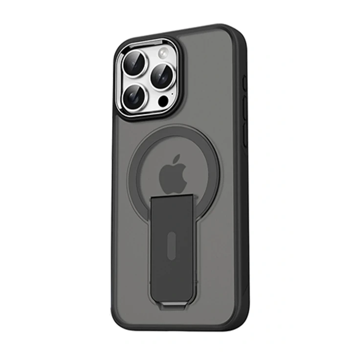 iPhone 15 Pro Tork Magsafe Standlı Kapak - Siyah