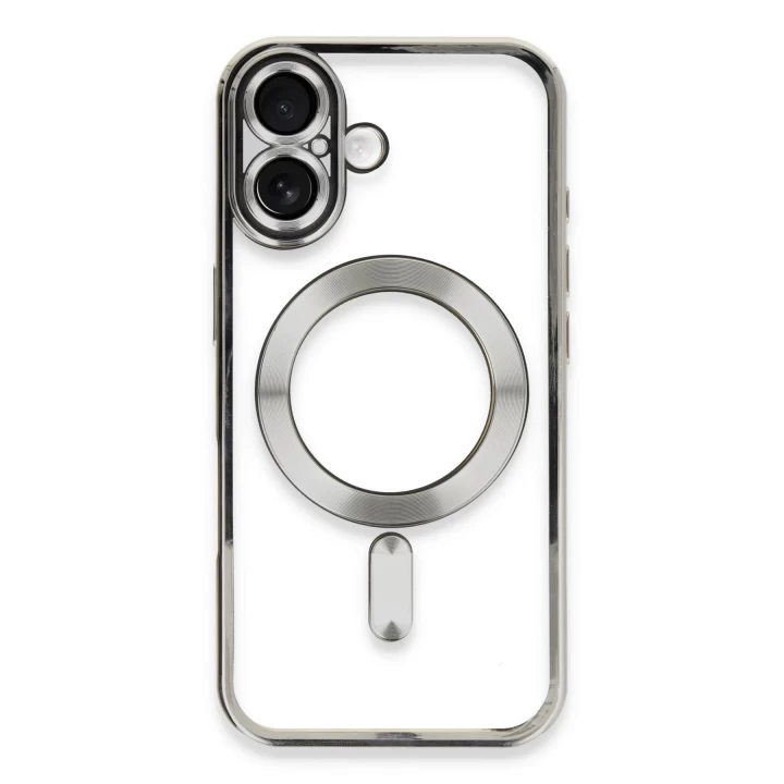 iPhone 16 Kılıf Kross Magneticsafe Kapak - Gümüş