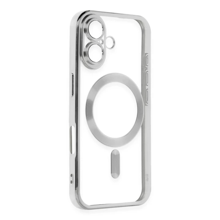 iPhone 16 Kılıf Kross Magneticsafe Kapak - Gümüş