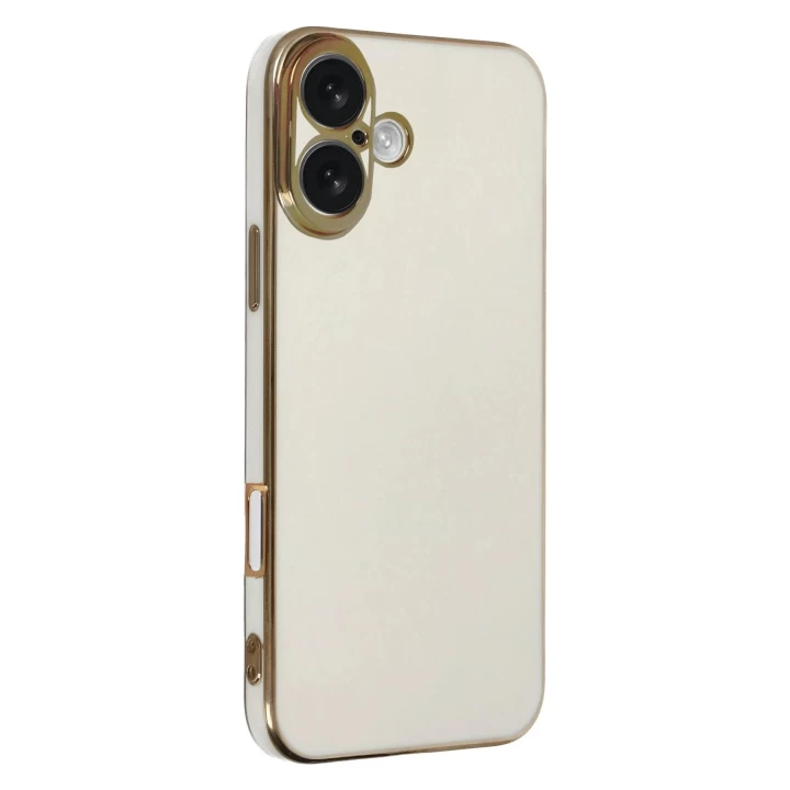 iPhone 16 Kılıf Volet Silikon - Beyaz