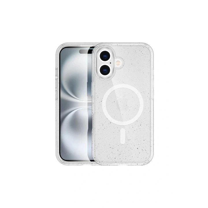 iPhone 16 Plus Kılıf Glow Magsafe Kapak - Şeffaf