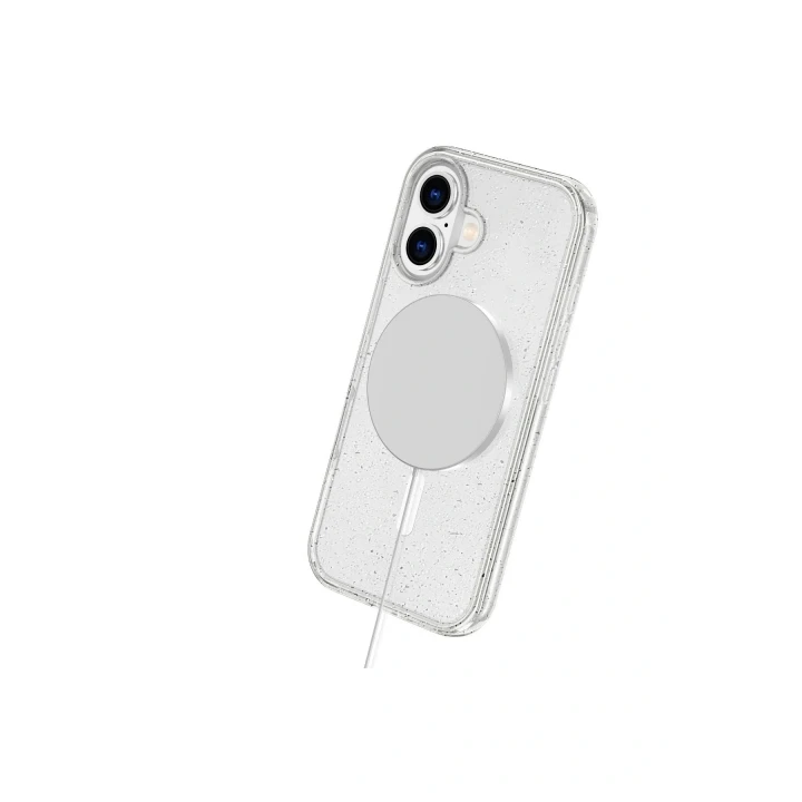 iPhone 16 Plus Kılıf Glow Magsafe Kapak - Şeffaf