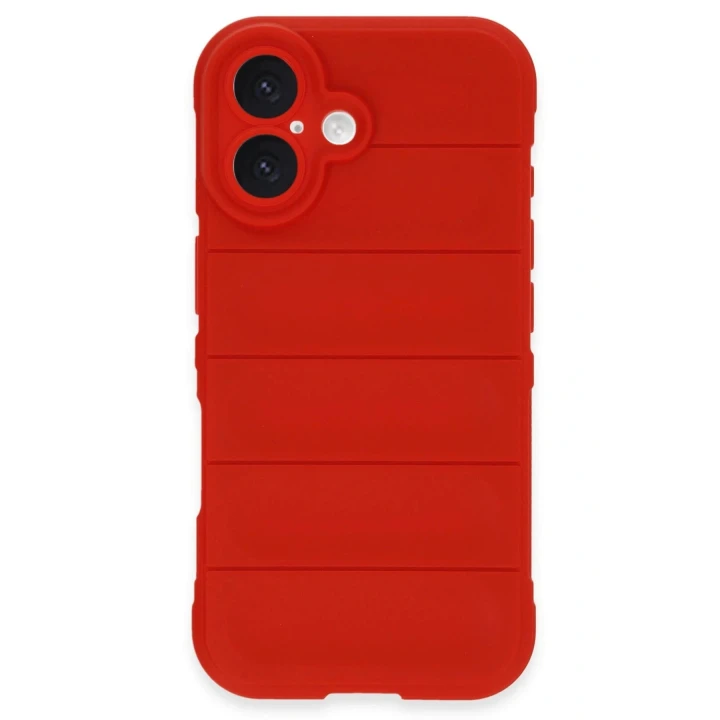 iPhone 16 Plus Kılıf Optimum Silikon - Kırmızı