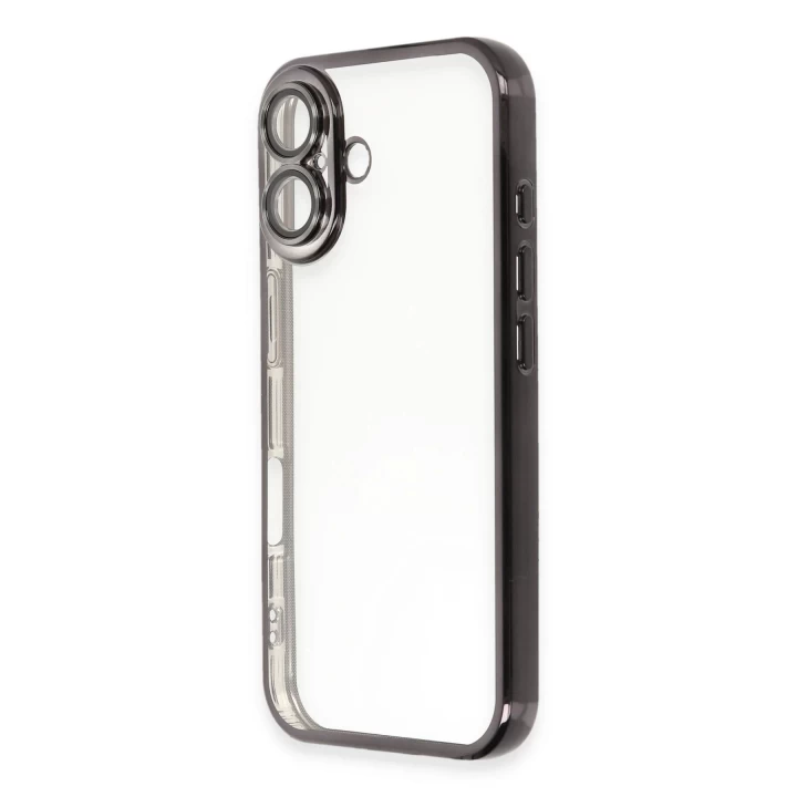 iPhone 16 Plus Kılıf Razer Lensli Silikon - Siyah