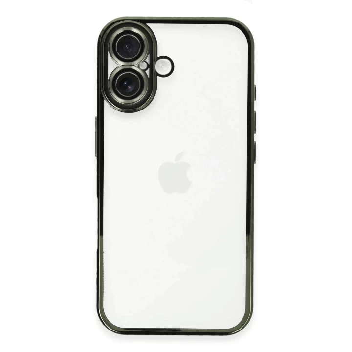 iPhone 16 Plus Kılıf Razer Lensli Silikon - Yeşil