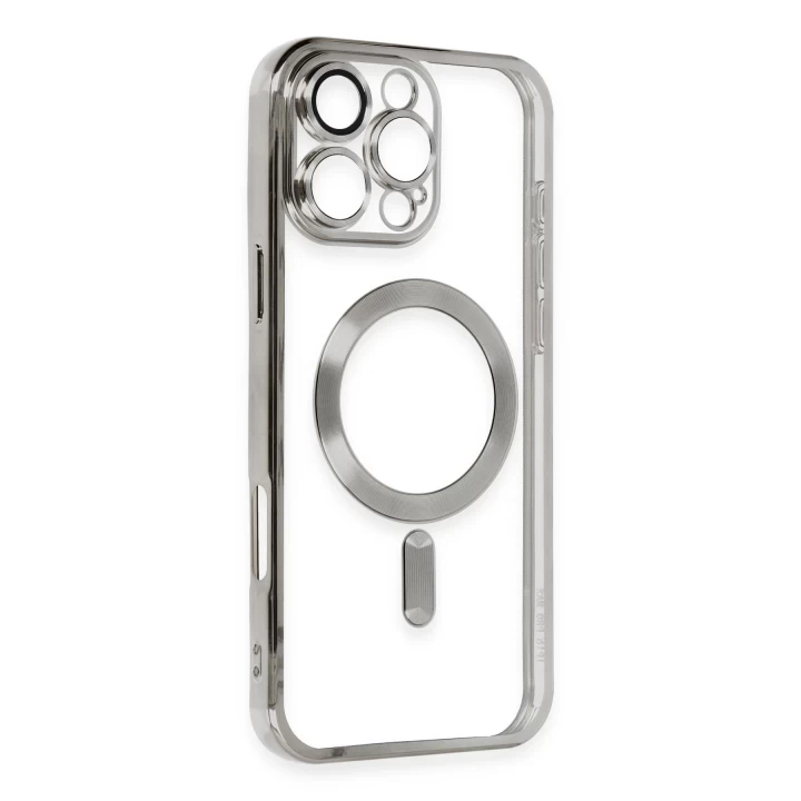 iPhone 16 Pro Kılıf Kross Magneticsafe Kapak - Titan Gri