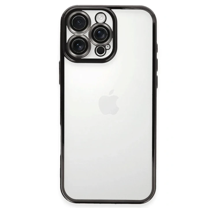 iPhone 16 Pro Kılıf Razer Lensli Silikon - Siyah