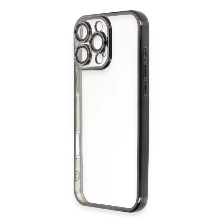 iPhone 16 Pro Kılıf Razer Lensli Silikon - Siyah