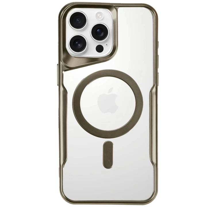 iPhone 16 Pro Max Kılıf Boyi Magsafe Silikon Kapak - Çöl Titanyum