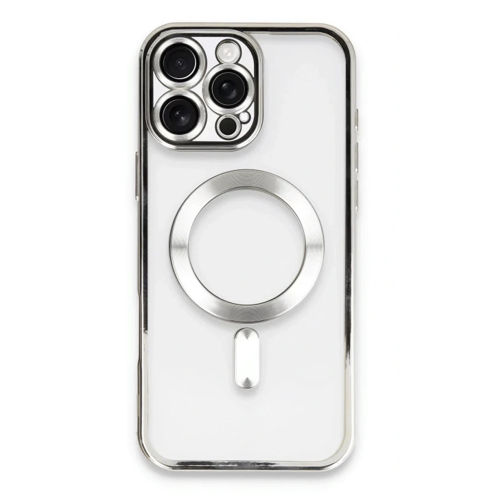 iPhone 16 Pro Max Kılıf Kross Magneticsafe Kapak - Gümüş
