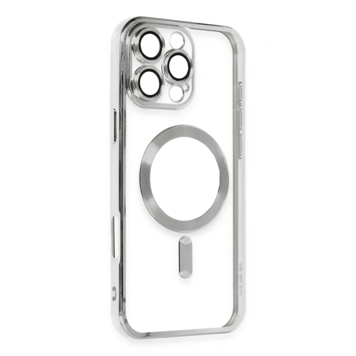iPhone 16 Pro Max Kılıf Kross Magneticsafe Kapak - Gümüş