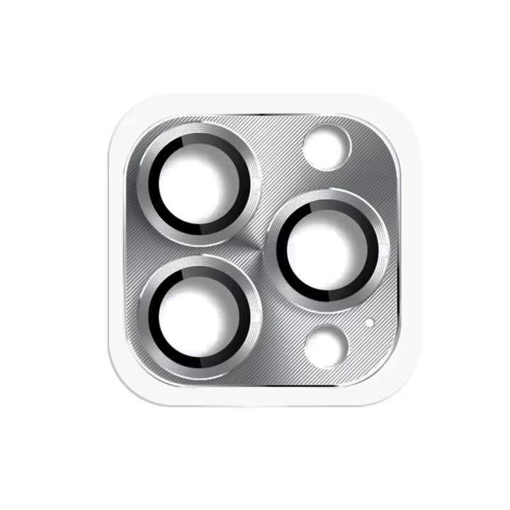iPhone 16 Pro Max Pers Alüminyum Kamera Lens - Gri