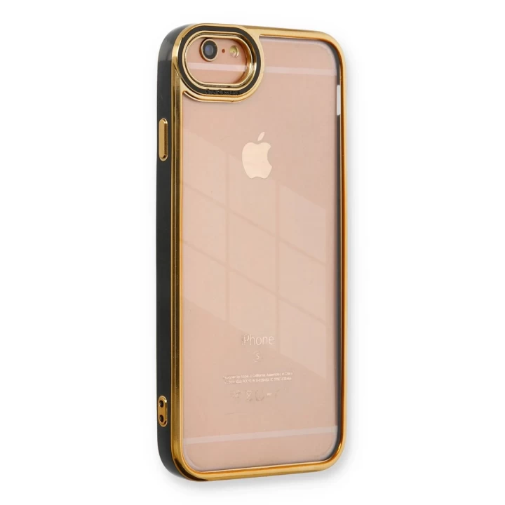 iPhone 6 Kılıf Liva Lens Silikon - Siyah