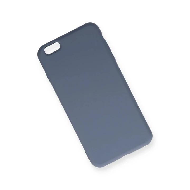 iPhone 6 Plus Kılıf Nano içi Kadife Silikon - Gri