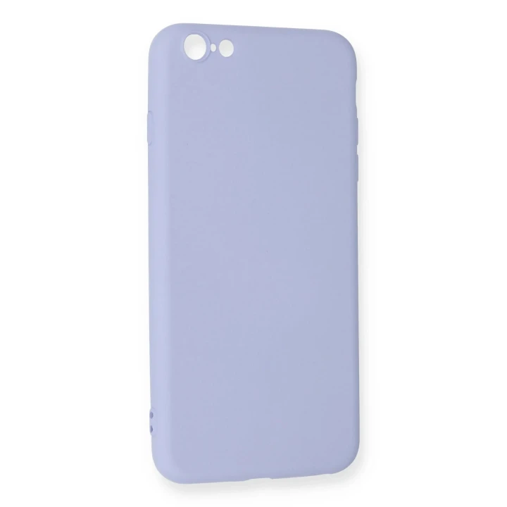 iPhone 6 Plus Kılıf Nano içi Kadife Silikon - Lila