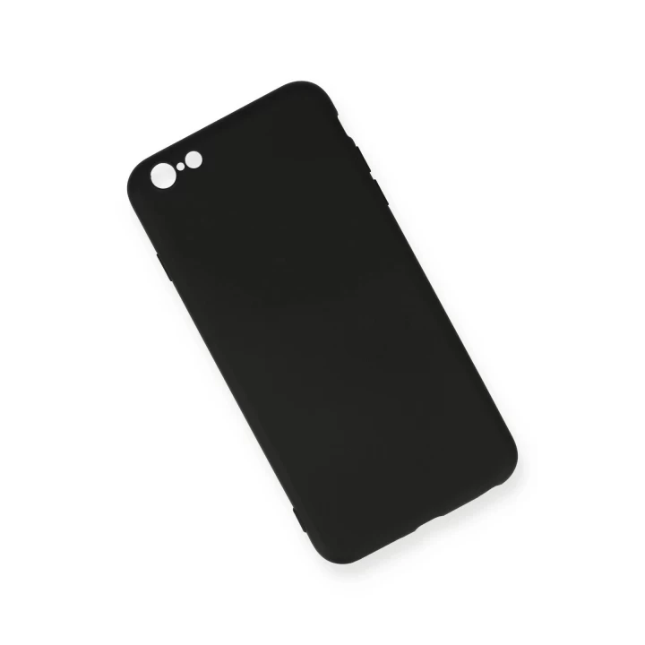 iPhone 6 Plus Kılıf Nano içi Kadife Silikon - Siyah