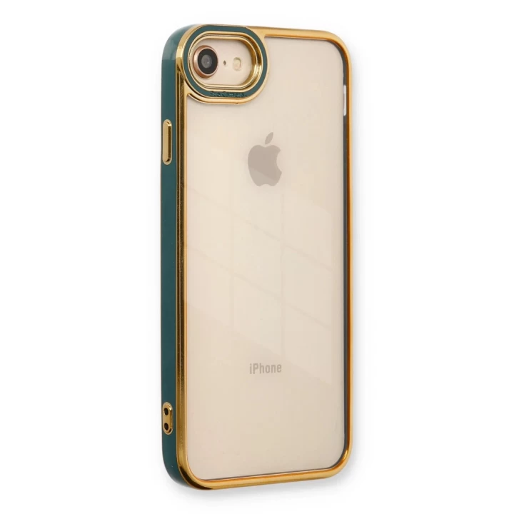 iPhone 7 Kılıf Liva Lens Silikon - Yeşil