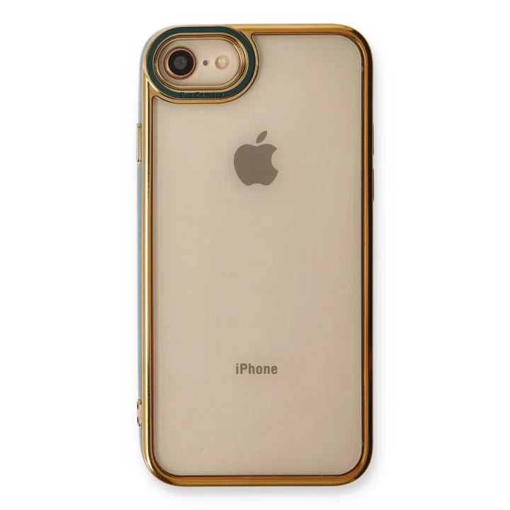 iPhone 7 Kılıf Liva Lens Silikon - Yeşil