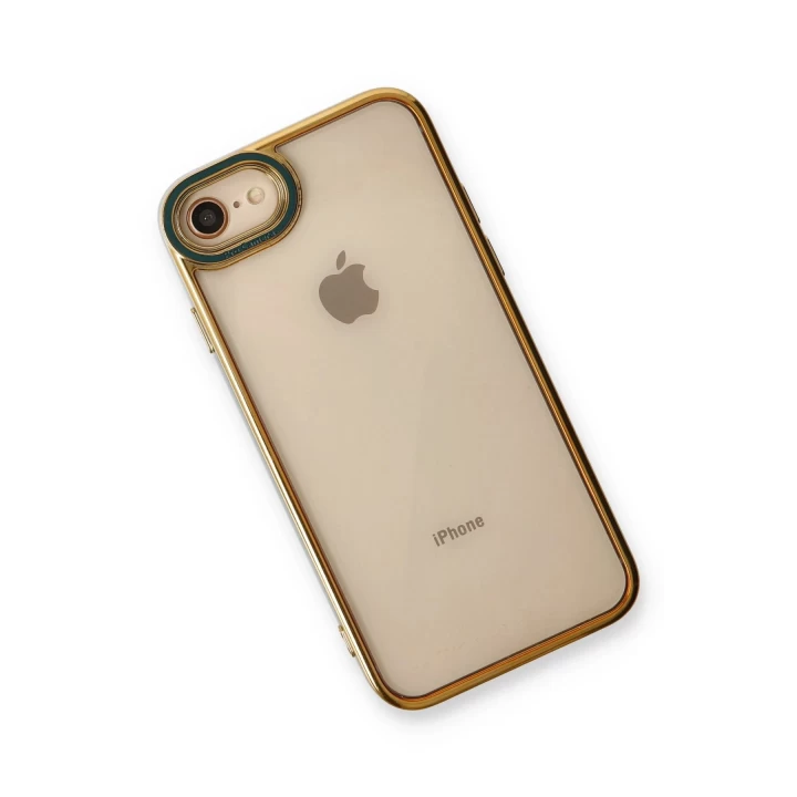 iPhone 7 Kılıf Liva Lens Silikon - Yeşil