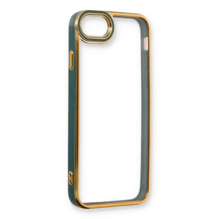 iPhone 7 Kılıf Liva Lens Silikon - Yeşil