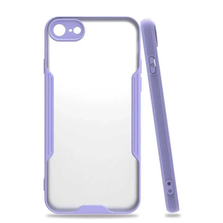 iPhone 7 Kılıf Platin Silikon - Lila