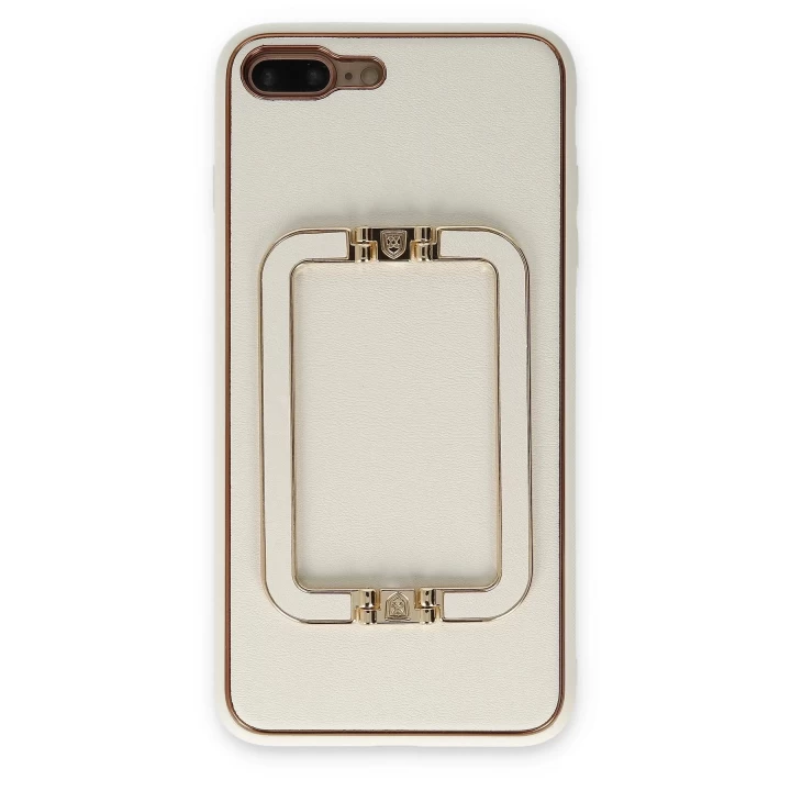 iPhone 7 Plus Kılıf Coco Elit Kapak - Beyaz