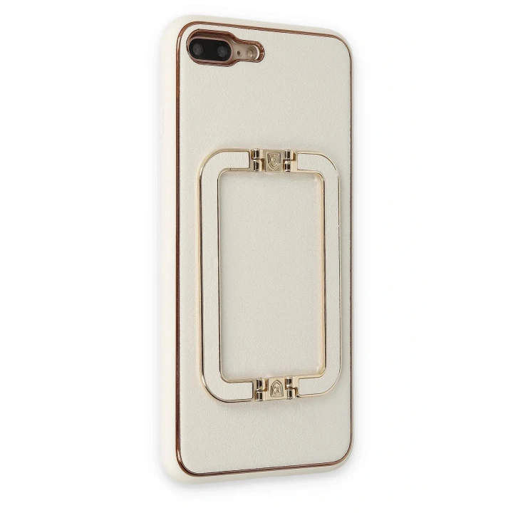 iPhone 7 Plus Kılıf Coco Elit Kapak - Beyaz