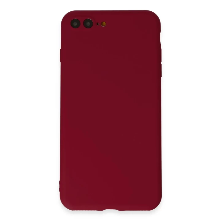 iPhone 7 Plus Kılıf First Silikon - Bordo