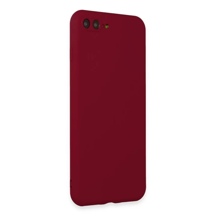 iPhone 7 Plus Kılıf First Silikon - Bordo