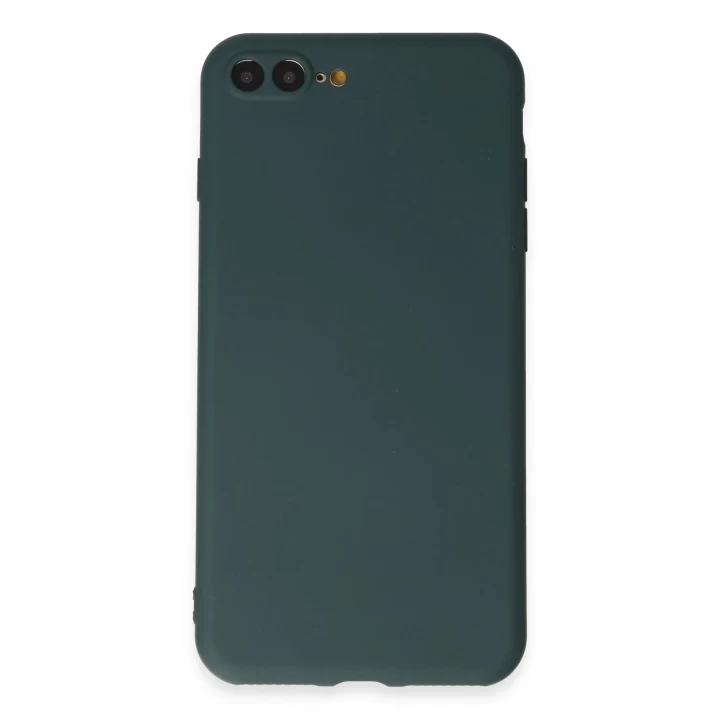 iPhone 7 Plus Kılıf First Silikon - Koyu Yeşil