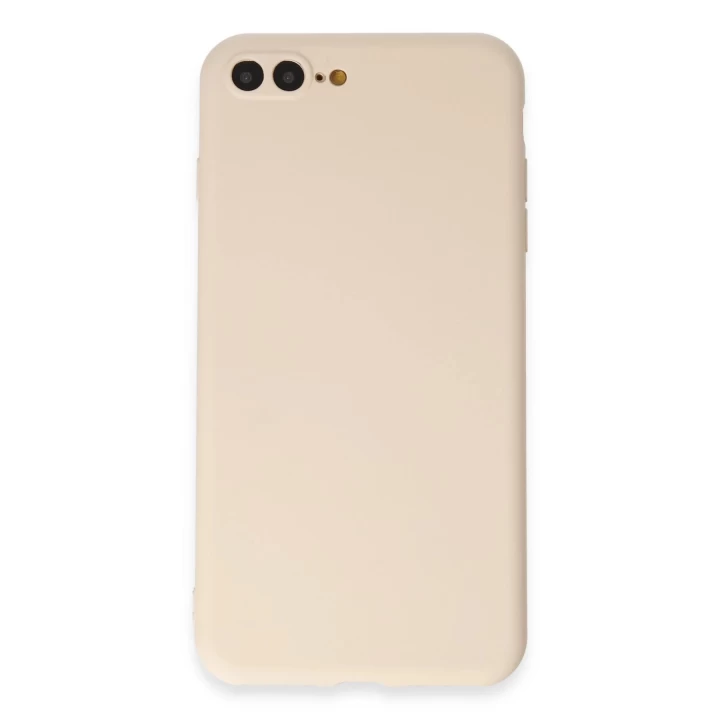 iPhone 7 Plus Kılıf First Silikon - Krem