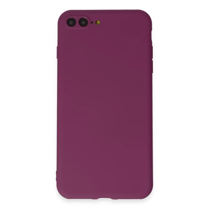 iPhone 7 Plus Kılıf First Silikon - Mürdüm