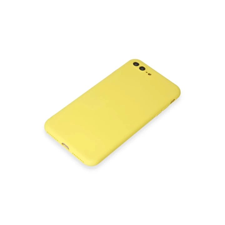 iPhone 7 Plus Kılıf First Silikon - Sarı