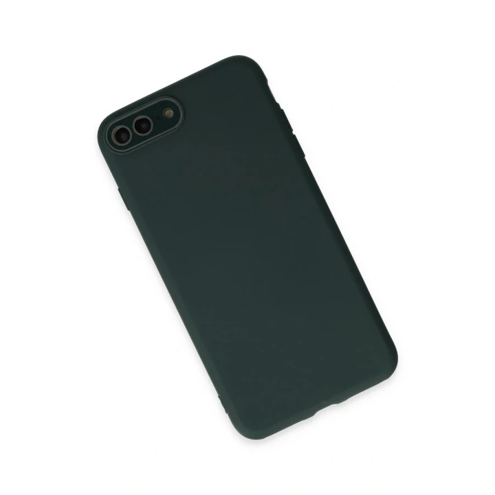 iPhone 7 Plus Kılıf Lansman Glass Kapak - Koyu Yeşil