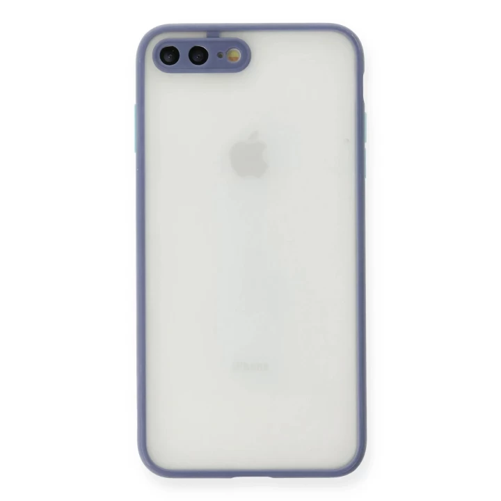 iPhone 7 Plus Kılıf Montreal Silikon Kapak - Gri