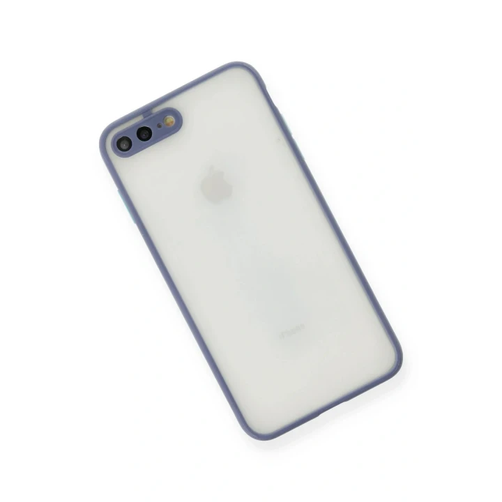 iPhone 7 Plus Kılıf Montreal Silikon Kapak - Gri