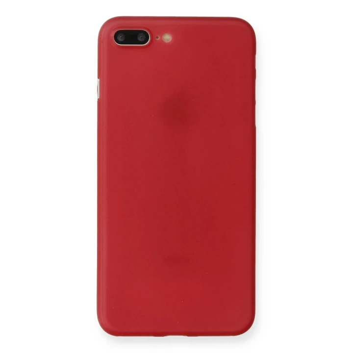 iPhone 7 Plus Kılıf PP Ultra İnce Kapak - Kırmızı