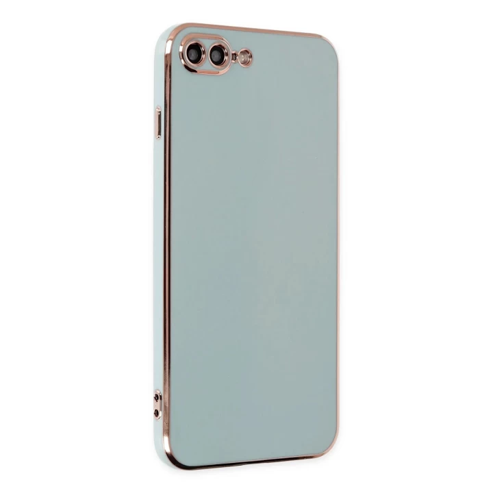 iPhone 7 Plus Kılıf Volet Silikon - Açık Yeşil