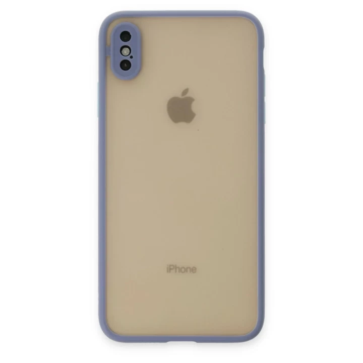 iPhone X Kılıf Montreal Silikon Kapak - Gri