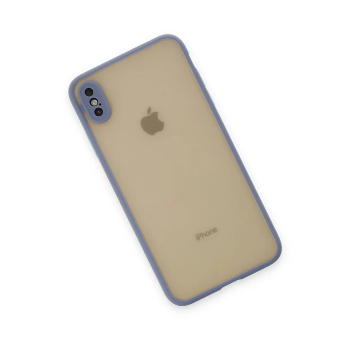 iPhone X Kılıf Montreal Silikon Kapak - Gri