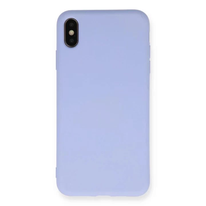 iPhone X Kılıf Nano içi Kadife Silikon - Lila