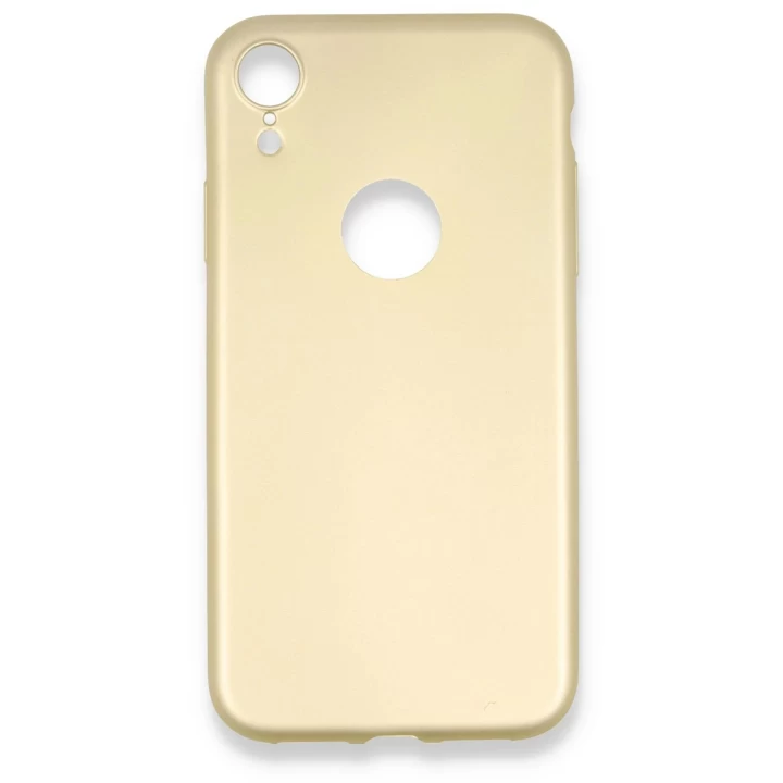 iPhone XR Kılıf First Silikon - Gold