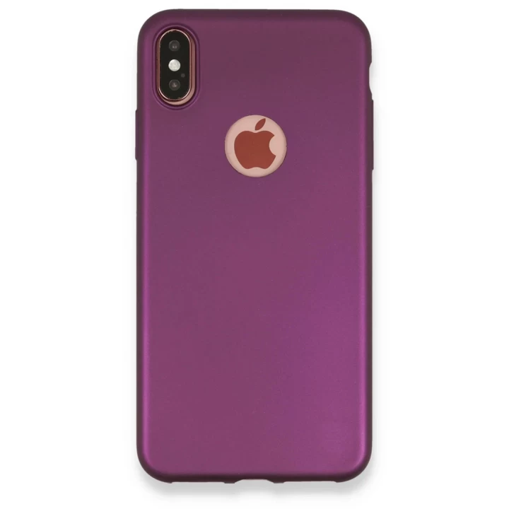 iPhone XS Max Kılıf First Silikon - Mürdüm