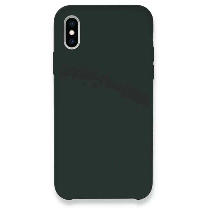 iPhone XS Max Kılıf Lansman Legant Silikon - Koyu Yeşil