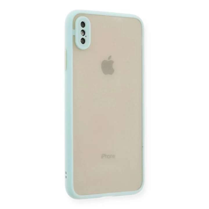 iPhone XS Max Kılıf Montreal Silikon Kapak - Turkuaz