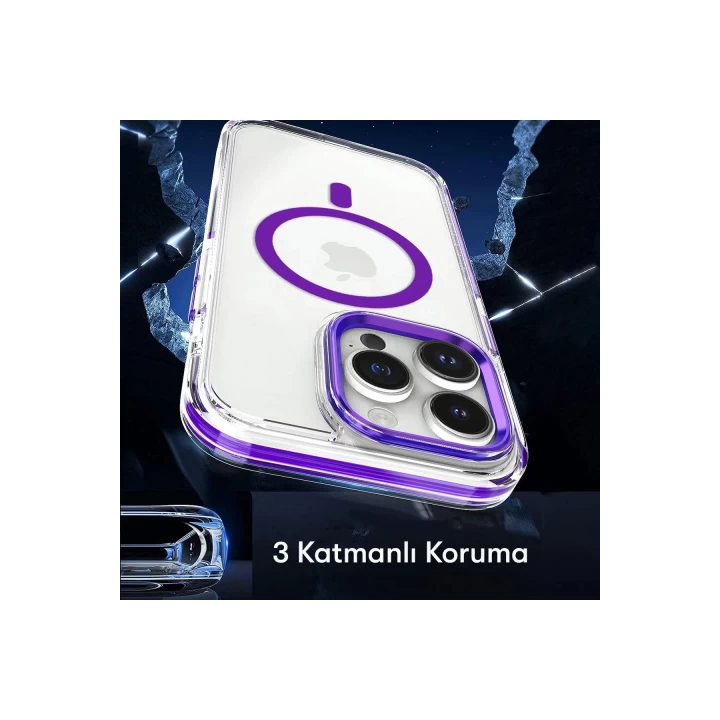 Joko iPhone 14 Pro Bella Magsafe Kapak - Derin Mor