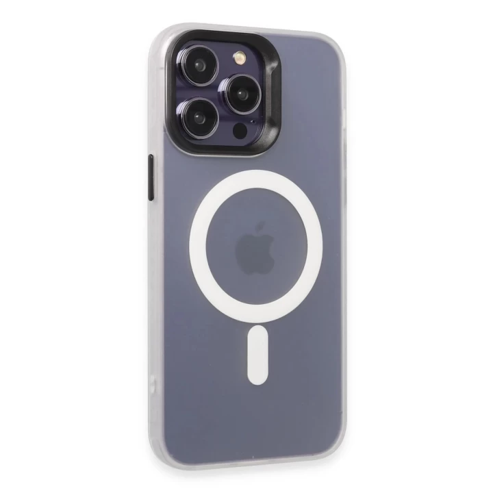 Joko iPhone 14 Pro Kılıf Mateks Magsafe Kapak - Beyaz