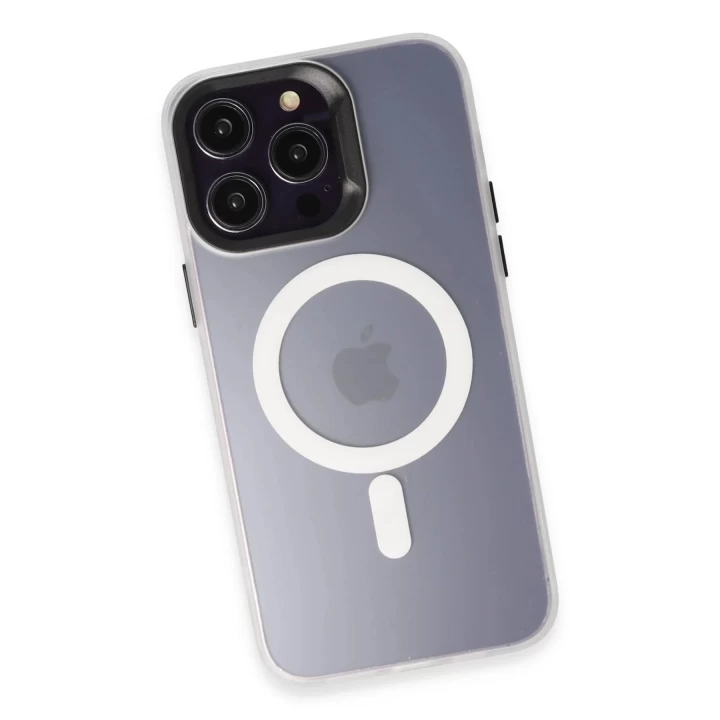 Joko iPhone 14 Pro Kılıf Mateks Magsafe Kapak - Beyaz