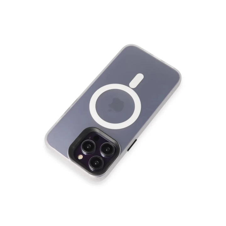 Joko iPhone 14 Pro Kılıf Mateks Magsafe Kapak - Beyaz